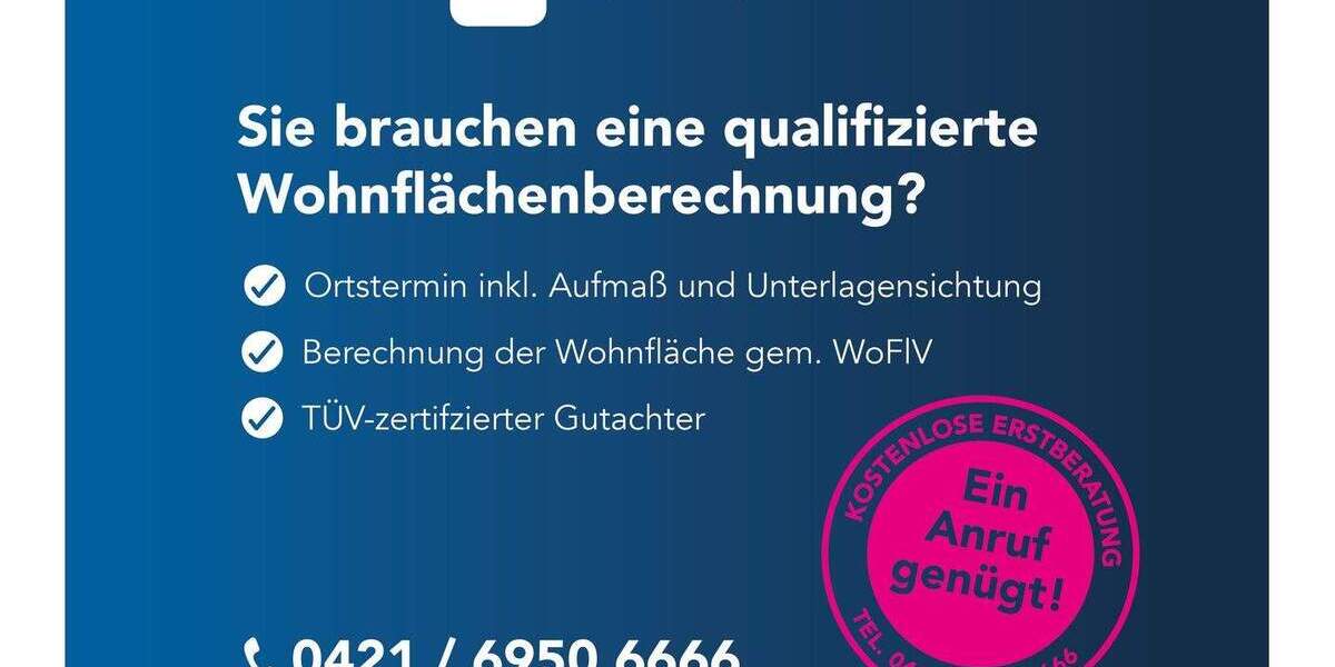 Etagenwohnung Achim - 2 Zimmer, 48 m&sup2;, 139.000&euro; | Angebot:25669640