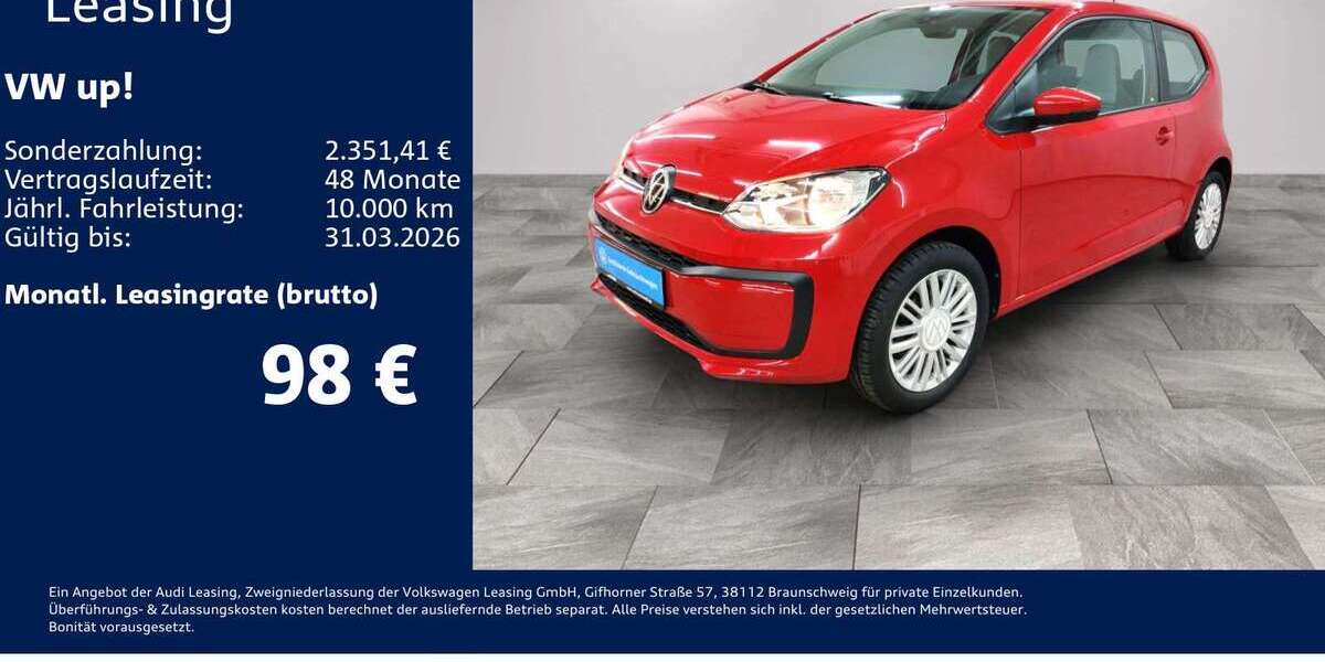 VW up! 29.810 km 12.480 &euro; Borna 04552
