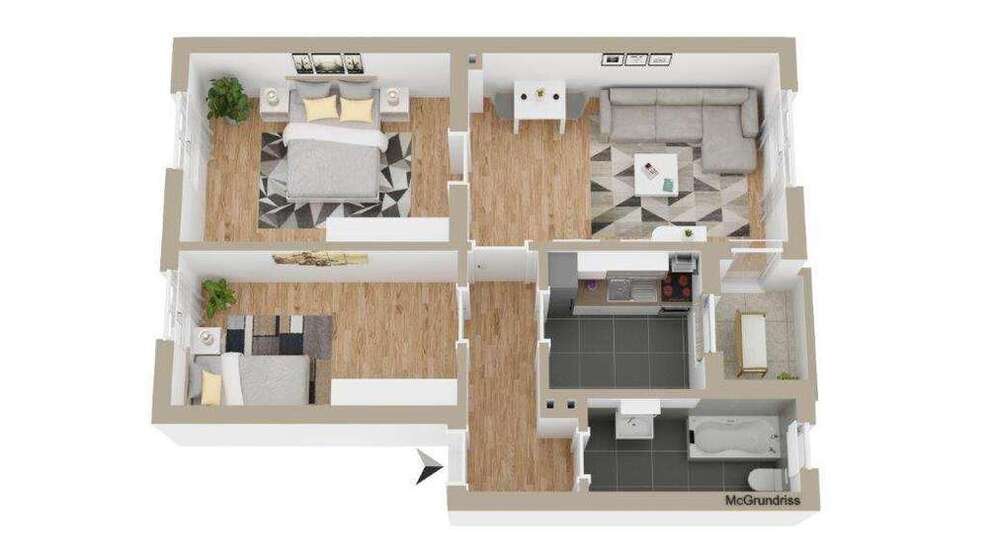 Wohnung zum Mieten in Hagen 348 € 58 m²