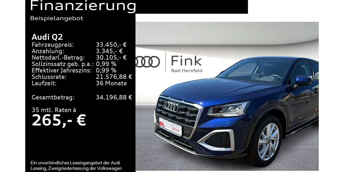 Audi Q2 23.470 km 32.950 &euro; Bad Hersfeld 36251