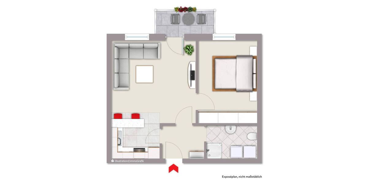 Etagenwohnung Visselhövede - 2 Zimmer, 53 m&sup2;, 110.000&euro; | Angebot:26027665