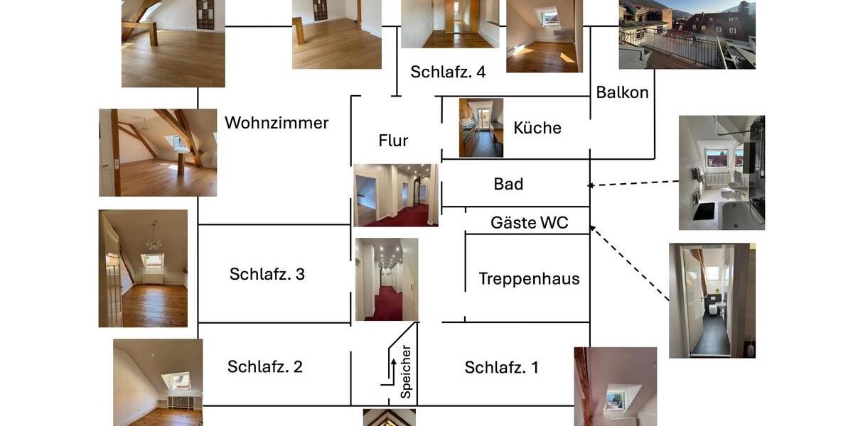 Dachgeschoßwohnung Heidelberg - 5 Zimmer, 140 m&sup2;, 2.240&euro; | Angebot:25789588