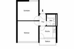 Etagenwohnung Ulm Böfingen - 2 Zimmer, 47 m&sup2;, 229.000&euro; | Angebot:26714982