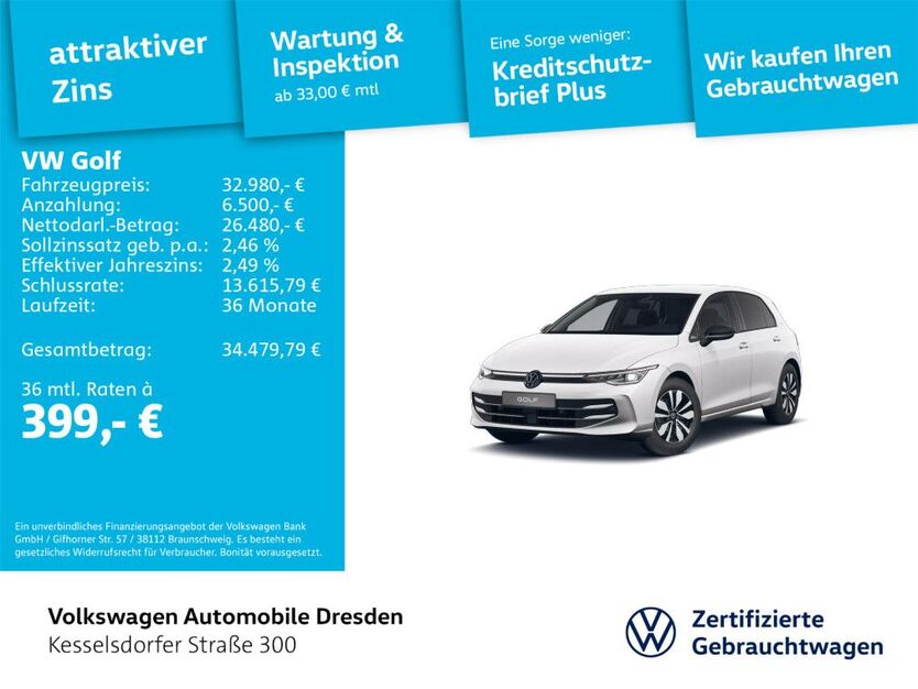 VW Golf 11.914 km 31.980 € Dresden 01169