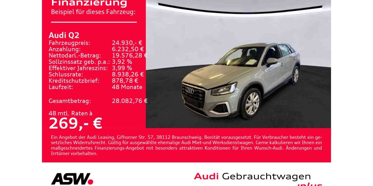 Audi Q2 52.500 km 24.930 &euro; Heilbronn 74074
