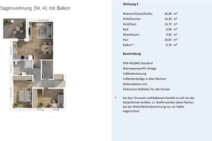 Wohnung Wurster Nordseeküste - 3 Zimmer, 87 m&sup2;, 293.000&euro; | Angebot:26986424