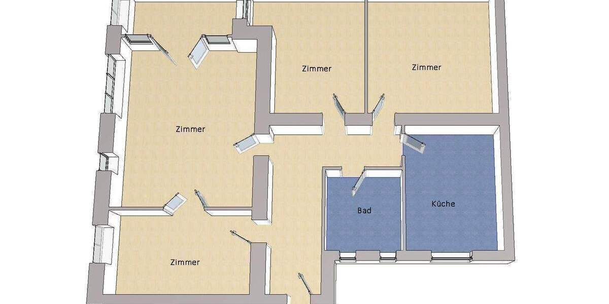 Etagenwohnung Luckenwalde - 4 Zimmer, 125 m&sup2;, 280.000&euro; | Angebot:26064266