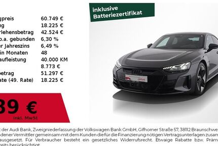 Audi RS e-tron GT 52.990 km 60.749 € Nürnberg 90411