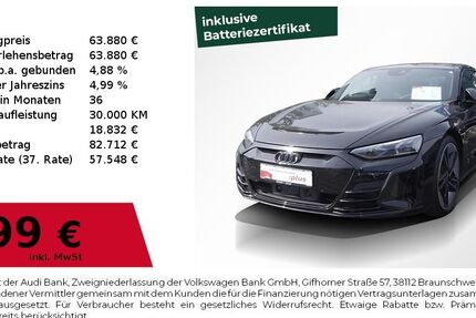 Audi RS e-tron GT 30.500 km 63.880 € Lauf an der Pegnitz 91207