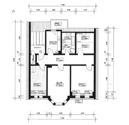 Etagenwohnung Nordhausen - 4 Zimmer, 113 m&sup2;, 735&euro; | Angebot:25563161