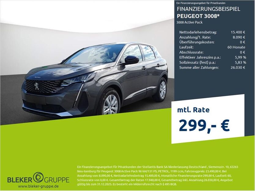 Peugeot 3008 18.824 km 23.490 € Borken 46325