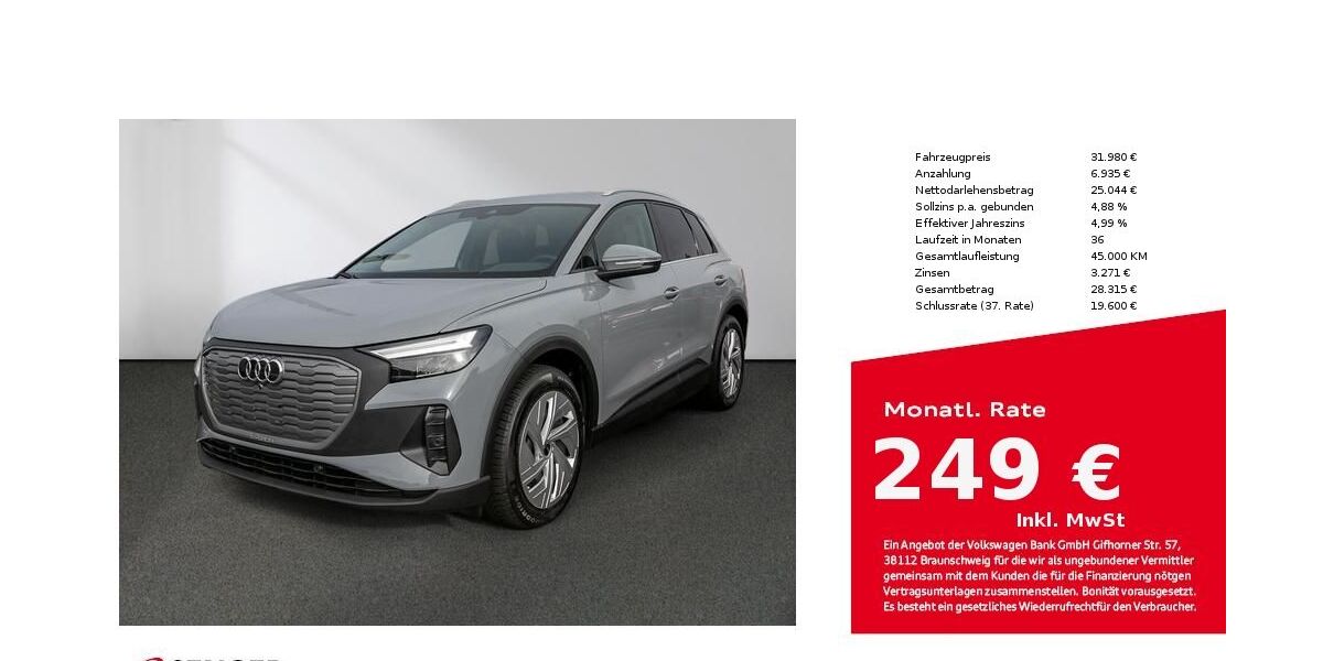 Audi Q4 e-tron 54.250 km 29.980 &euro; Lübeck 23556