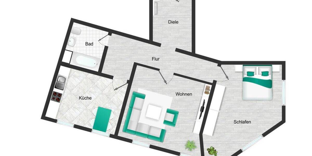 Etagenwohnung Bad Breisig Oberbreisig - 2 Zimmer, 79 m&sup2;, 590&euro; | Angebot:26319758