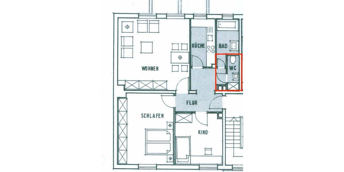 Etagenwohnung Flensburg - 3 Zimmer, 83 m&sup2;, 235.000&euro; | Angebot:26645608