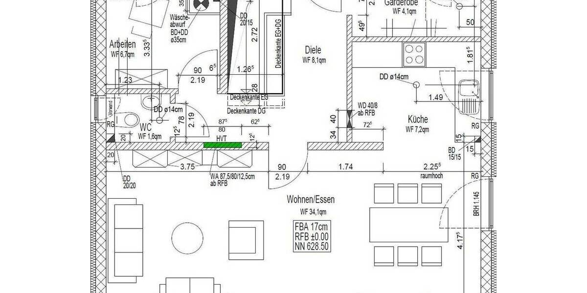 Modernes Einfamilienhaus in sehr ruhiger Lage auf großem Grundstück in Ebnat mit Doppelgarage 5 zimmer