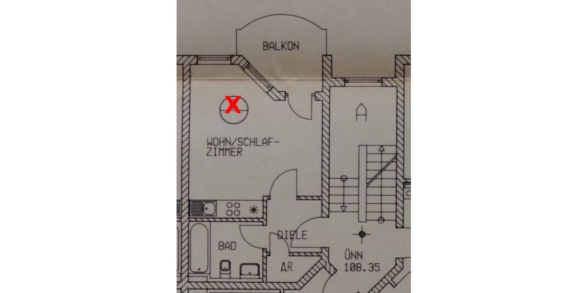 Etagenwohnung Sandhausen - 1 Zimmer, 30 m&sup2;, 470&euro; | Angebot:25419442