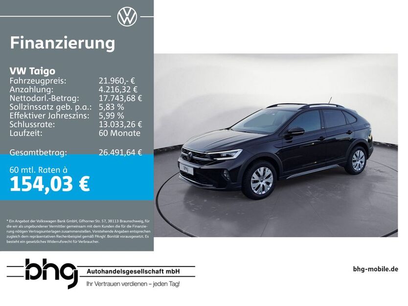 VW Taigo 13.813 km 21.960 € Mössingen 72116