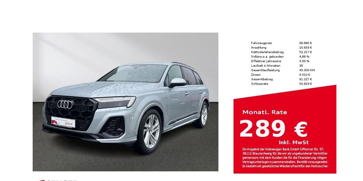 Audi Q7 20.708 km 67.880 &euro; Bielefeld 33609