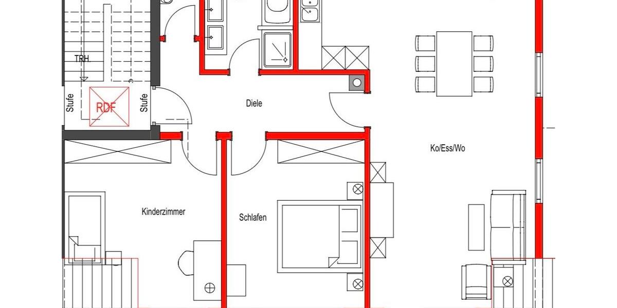 Dachgeschoßwohnung Heubach - 3.5 Zimmer, 91 m&sup2;, 1.430&euro; | Angebot:26364869