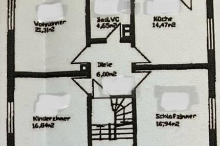 3 Zimmer Wohnung 1.OG in Gundelfingen