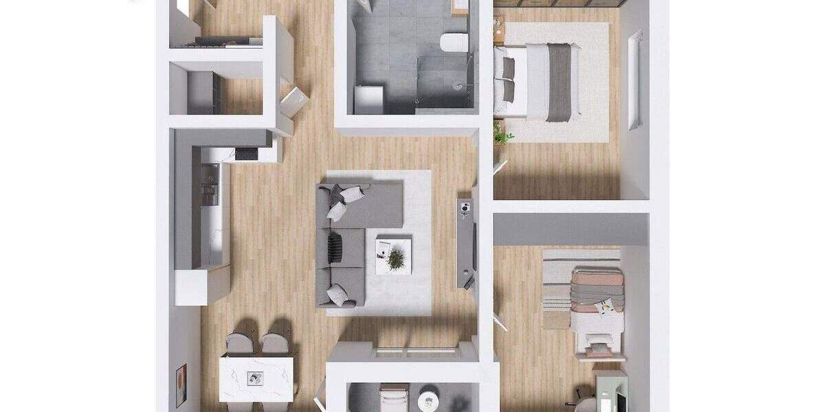 Etagenwohnung Auerbach Loh - 3 Zimmer, 71 m&sup2;, 248.500&euro; | Angebot:25760487