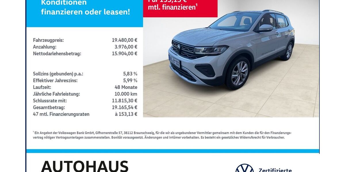 VW T-Cross 19.453 km 18.480 &euro; Bitterfeld-Wolfen 06749
