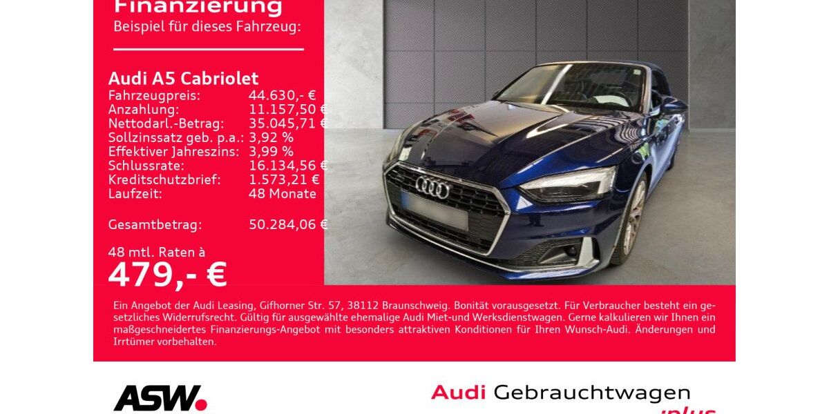 Audi A5 18.400 km 44.630 &euro; Heilbronn 74074
