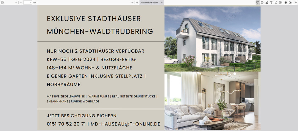 Reihenhaus Gauting - 5 Zimmer, 115 m&sup2;, 999.000&euro; | Angebot:26102520