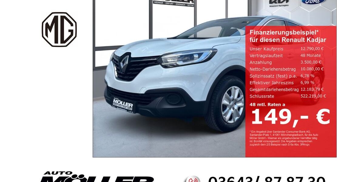 Renault Kadjar 45.000 km 12.790 &euro; Weimar 99425