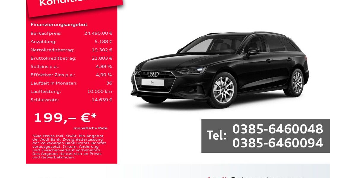 Audi A4 49.600 km 24.490 &euro; Schwerin 19061