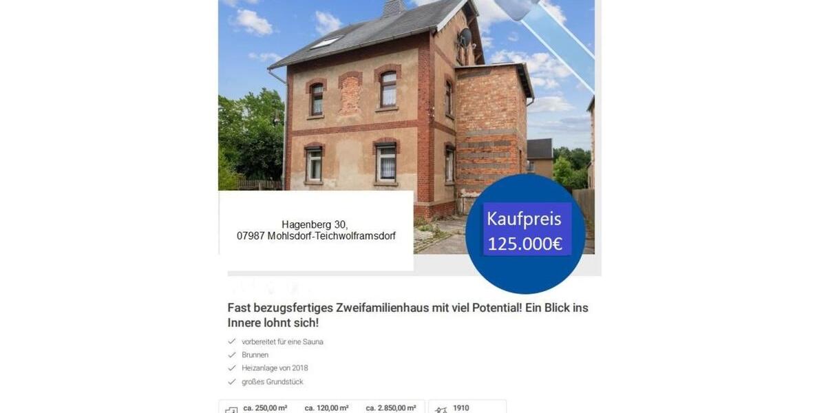 Fast bezugsfertiges Einfamilienhaus mit viel Potenzial! 8 zimmer