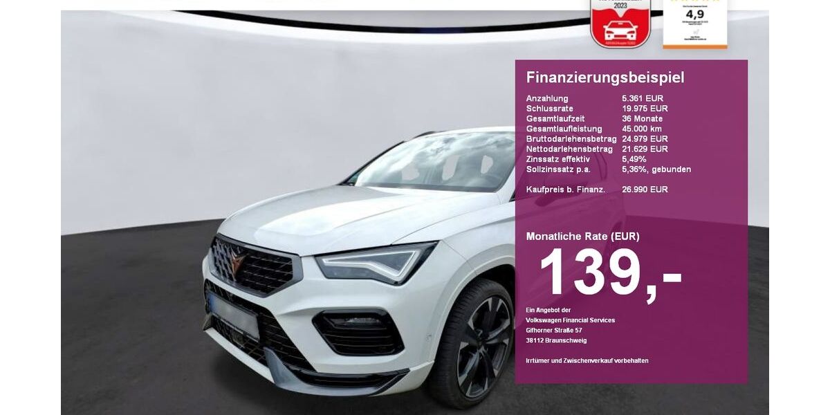 Cupra Ateca 26.700 km 26.990 &euro; Albbruck 79774