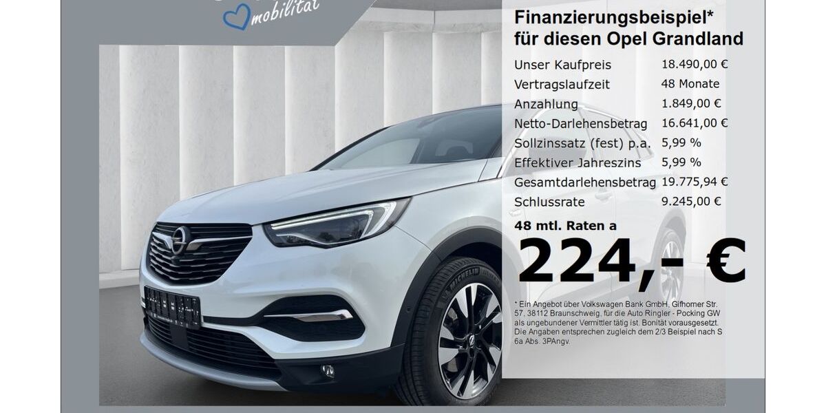 Opel Grandland (X) 26.690 km 18.490 &euro; Pocking 94060