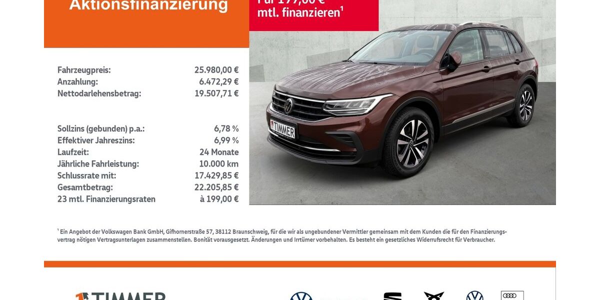 VW Tiguan 70.088 km 25.444 &euro; Gronau 48599