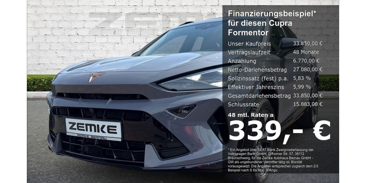 Cupra Formentor 25.802 km 33.850 &euro; Bernau 16321
