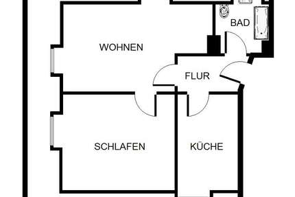 Wohnung zum Mieten in Gelsenkirchen 299 € 39.12 m² 2 zimmer