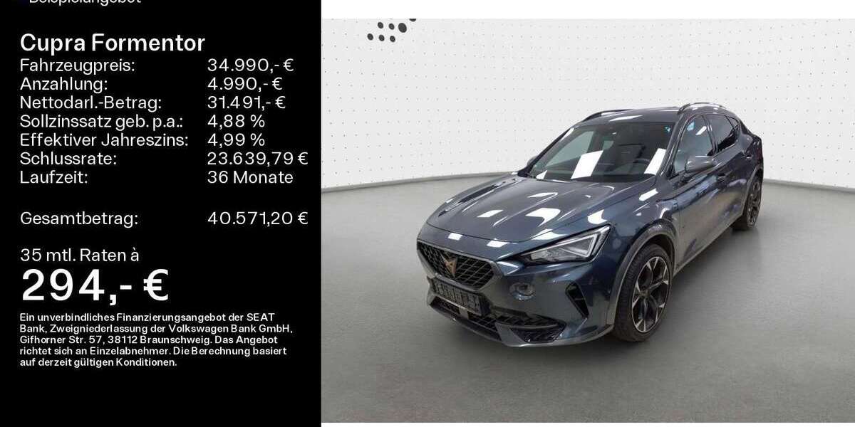 Cupra Formentor 20.448 km 34.990 &euro; Lichtenfels 96215