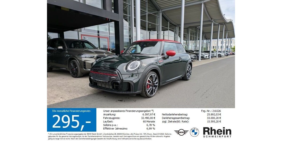Mini John Cooper Works 31.091 km 32.490 &euro; Schweinfurt 97424
