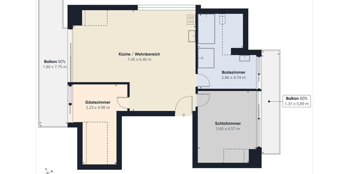 Einfamilienhaus Aschaffenburg Österreicher Kolonie - 3 Zimmer, 96 m&sup2;, 1.440&euro; | Angebot:26265586