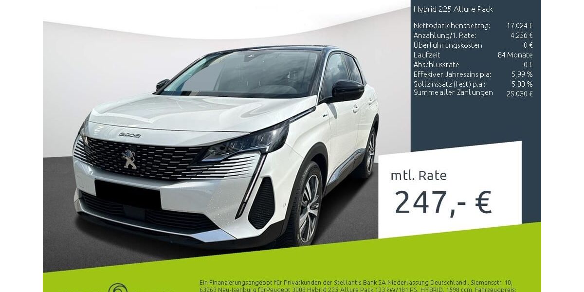Peugeot 3008 25.276 km 21.280 &euro; Borken 46325