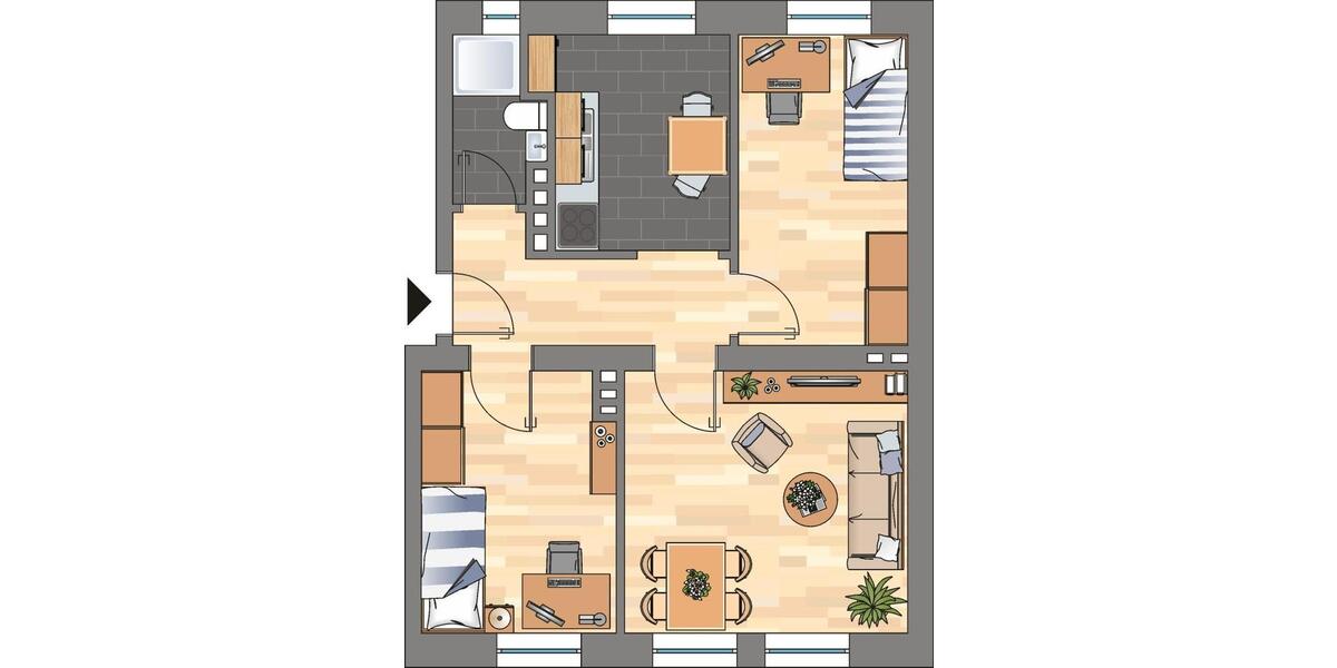 Demnächst frei! Renovierte 2,5-Zimmer-Wohnung in Kiel 2.5 zimmer