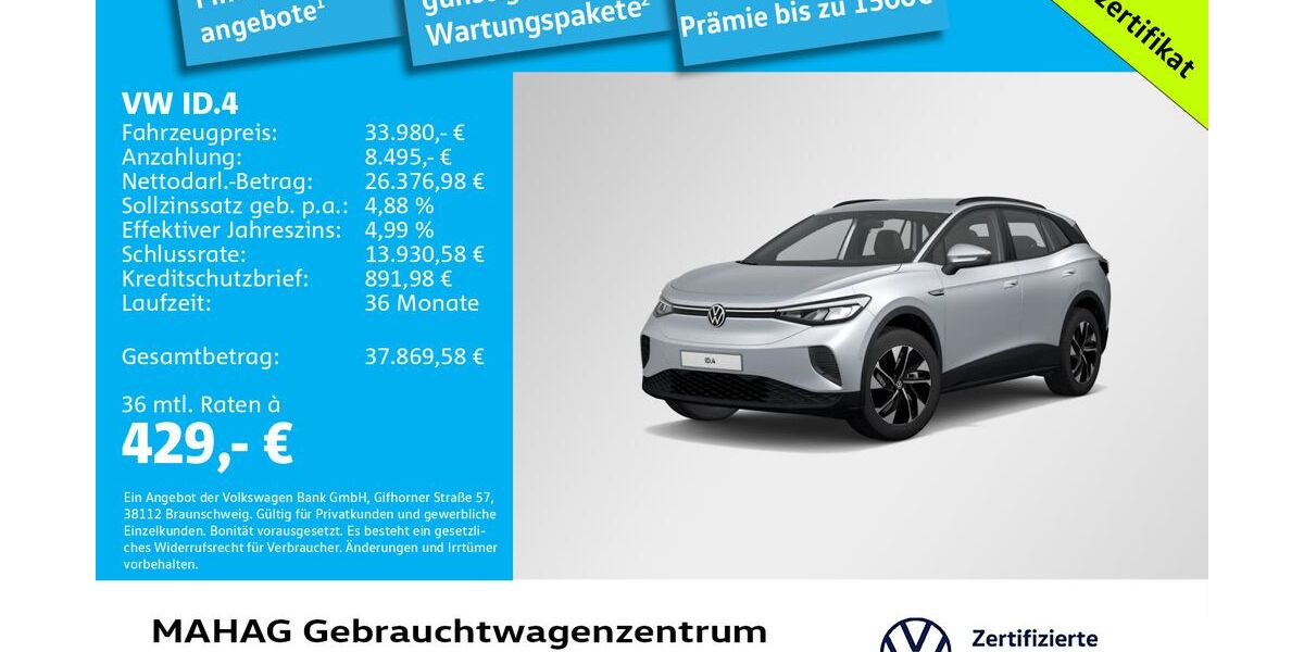 VW ID.4 34.640 km 33.980 &euro; München 80935