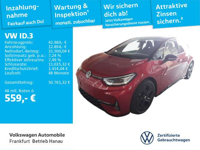 VW ID.3 16.216 km 42.980 € Hanau 63452