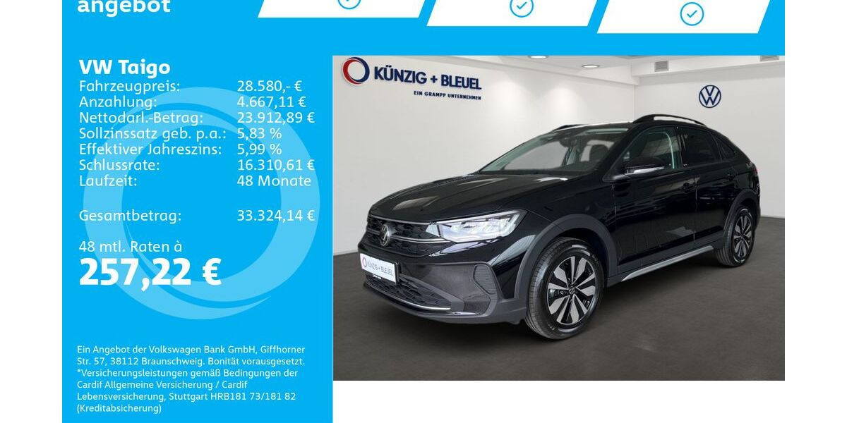VW Taigo 19.996 km 28.580 &euro; Aschaffenburg 63741