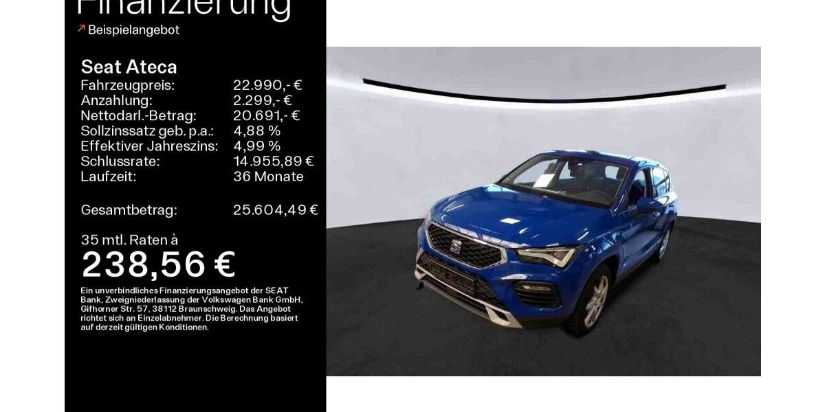 Seat Ateca 86.853 km 22.990 &euro; Sand am Main 97522