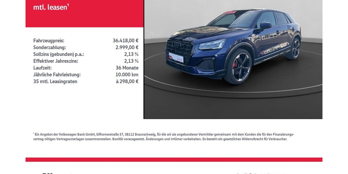 Audi Q2 8.232 km 36.418 &euro; Nordhausen 99734