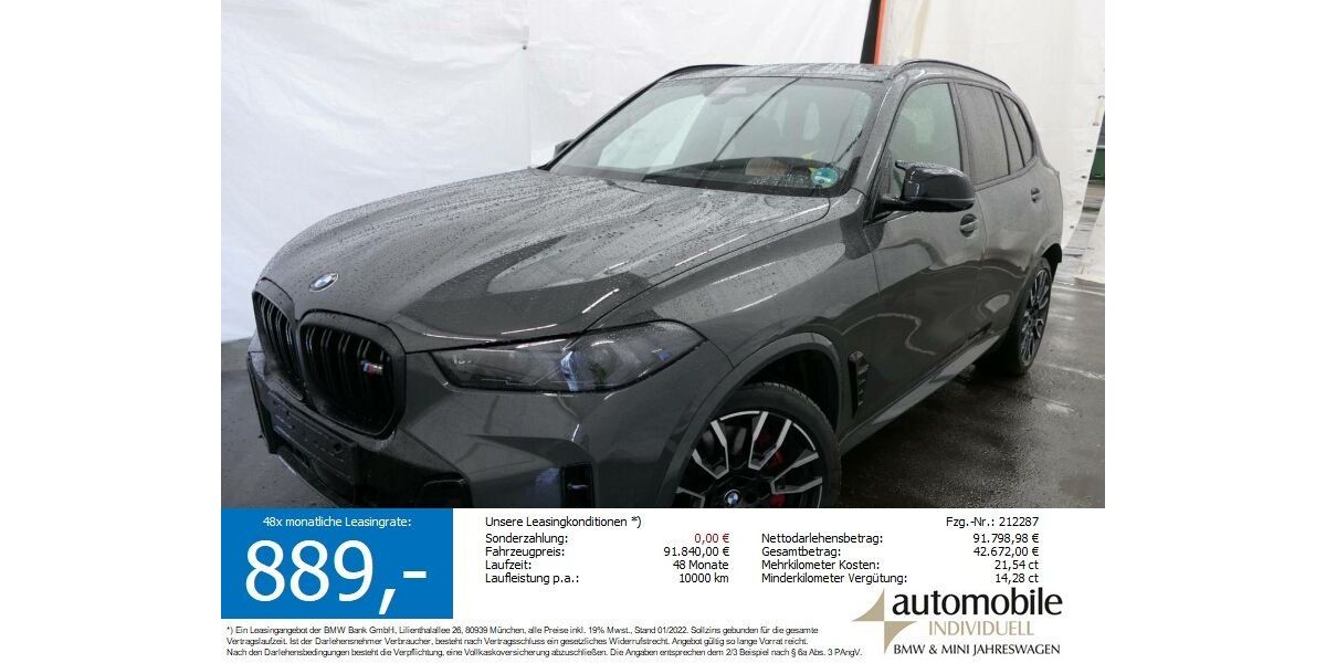 BMW X5 M60 17.990 km 91.840 &euro; Paderborn 33100