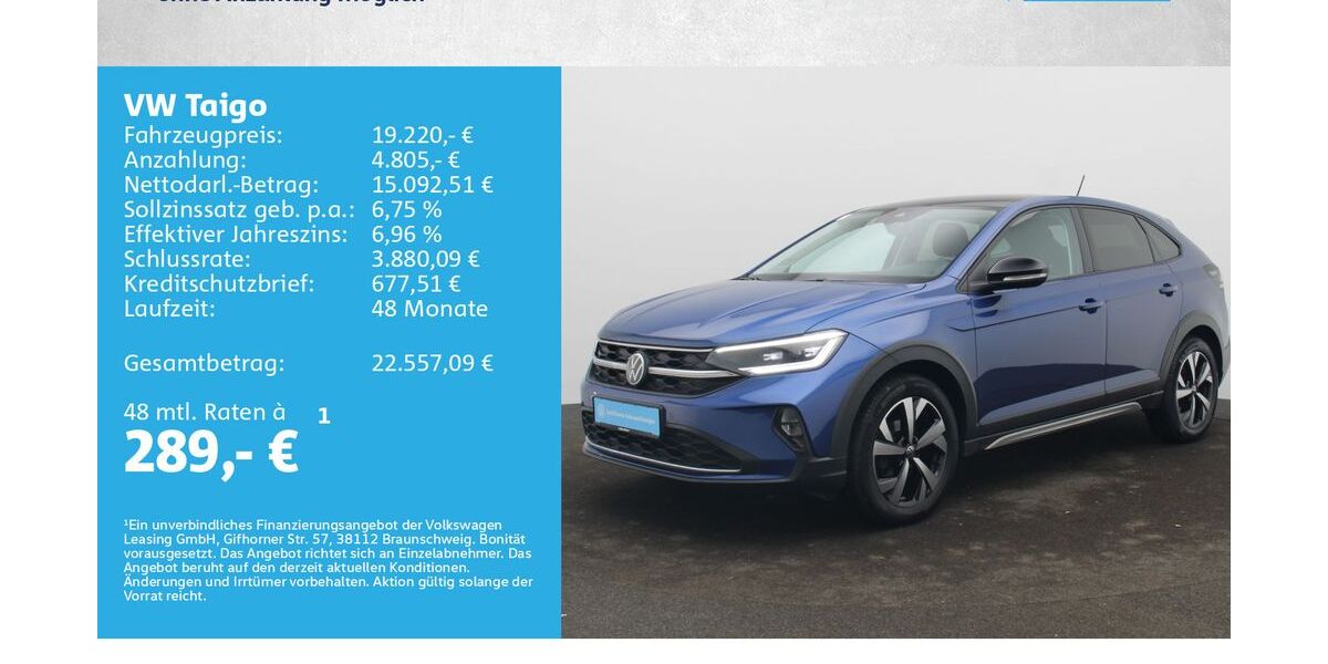 VW Taigo 67.500 km 19.220 &euro; Würzburg 97076