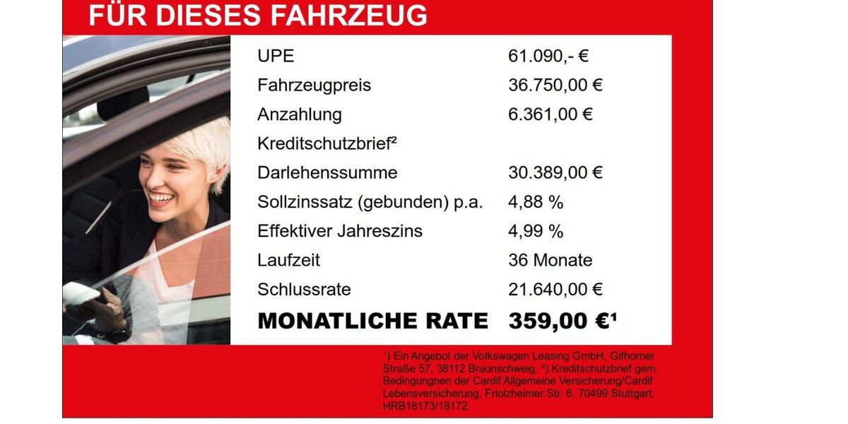 VW Tiguan Allspace 69.480 km 36.750 &euro; Mühlhausen 92360