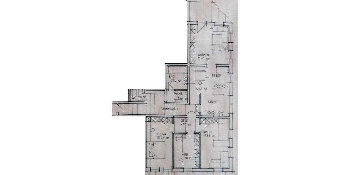 Etagenwohnung Markt Rettenbach - 5 Zimmer, 103 m&sup2;, 1.050&euro; | Angebot:26221934